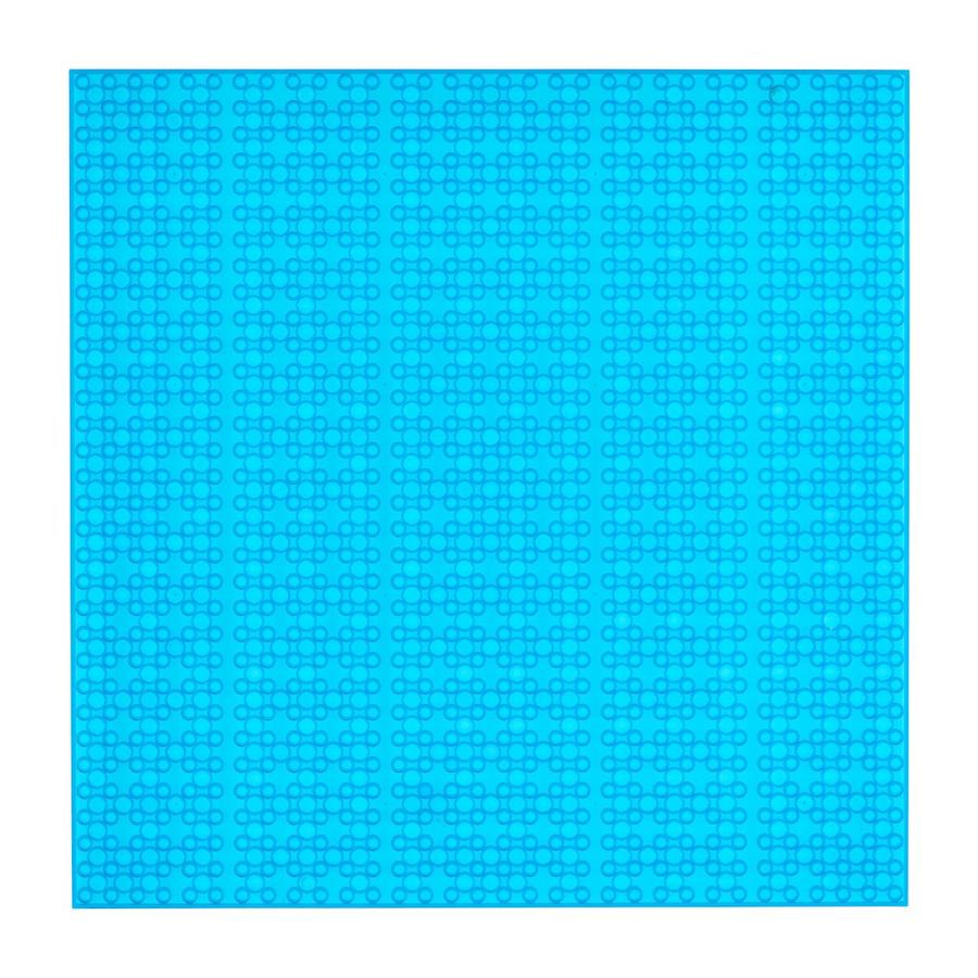 Open Bricks byggeplade 32 x 32 gennemsigtig blå