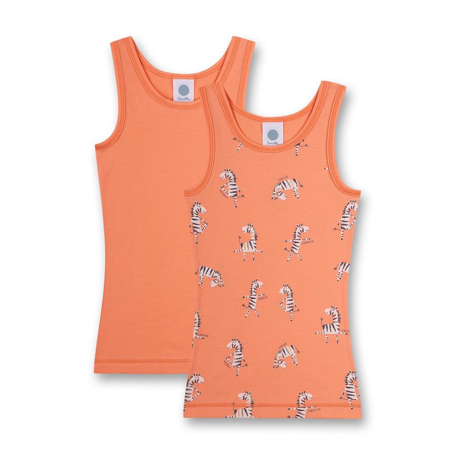 Sanetta Onderhemd dubbelpak Orange Safari 
