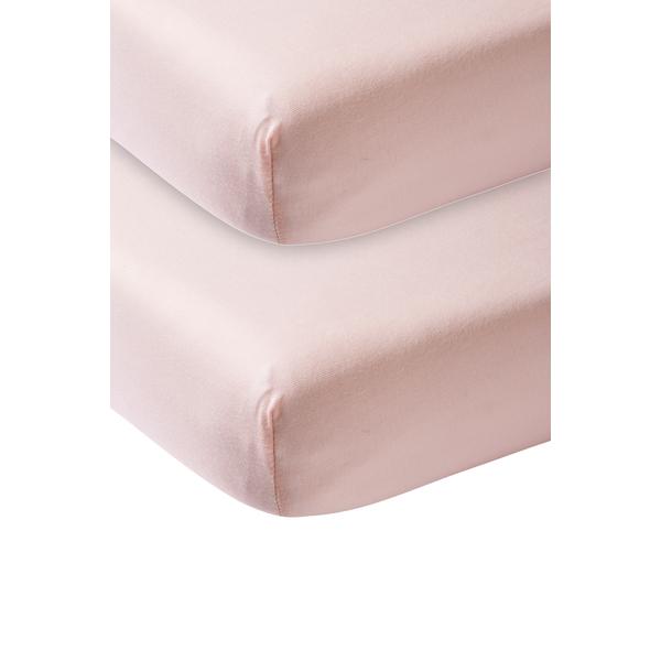 Meyco Prostěradlo Jersey 2-pack 70 x 140 cm světle růžové