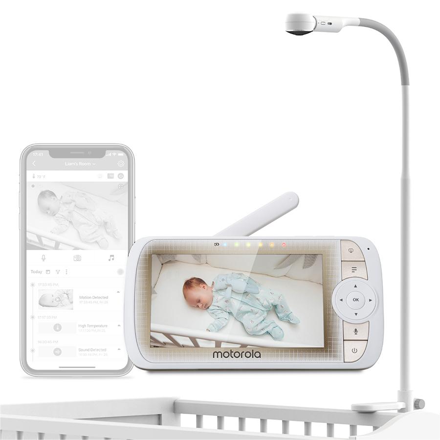 Motorola Video-babyfoon VM65X Connect met wieghouder