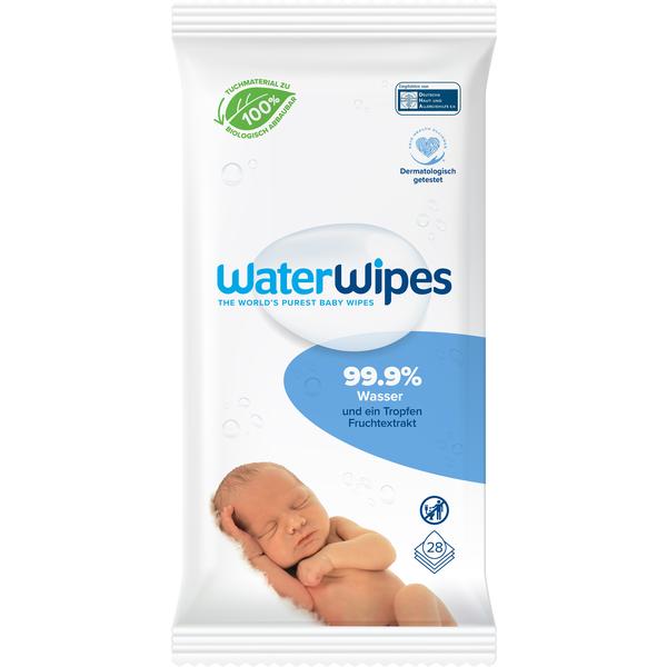 WaterWipes Babyservietter, biologisk nedbrydelige, 28 vådservietter