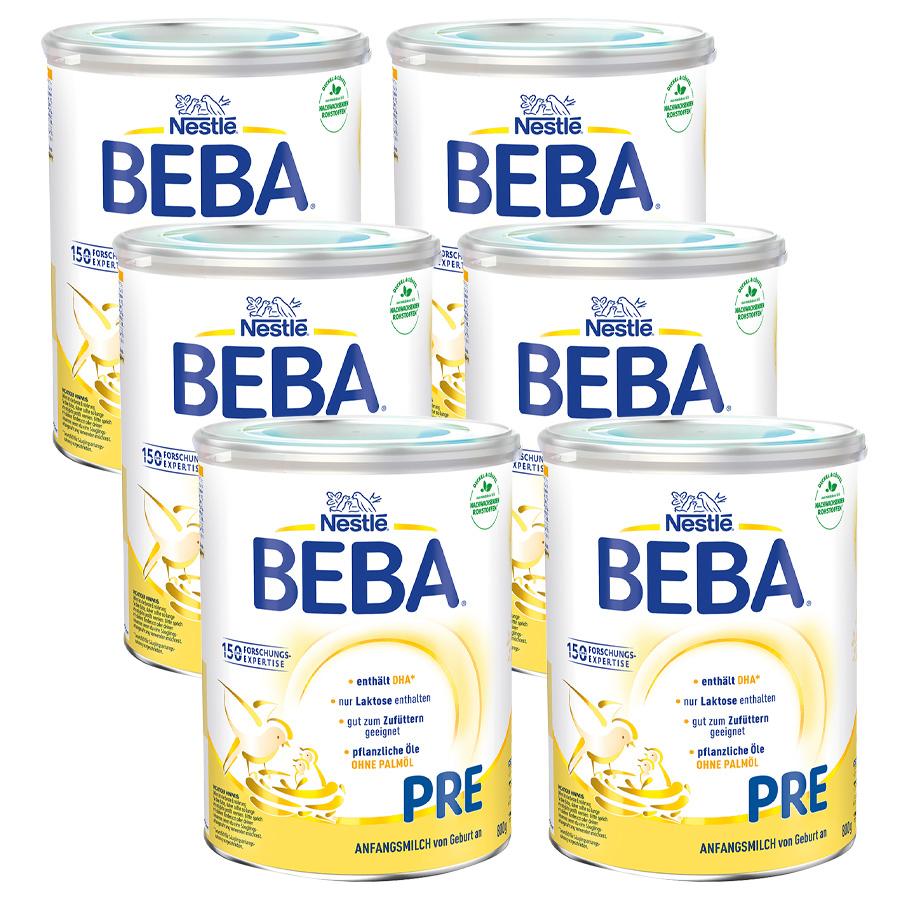Nestlé BEBA PRE Anfangsmilch 6 x 800 g ab der Geburt