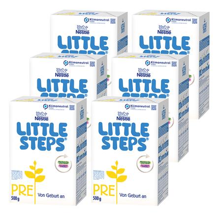 Nestlé LITTLE STEPS PRE Anfangsmilch 6x 500g ab der Geburt