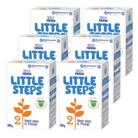 Nestlé LITTLE STEPS 2 Folgemilch 6x 500g nach dem 6. Monat