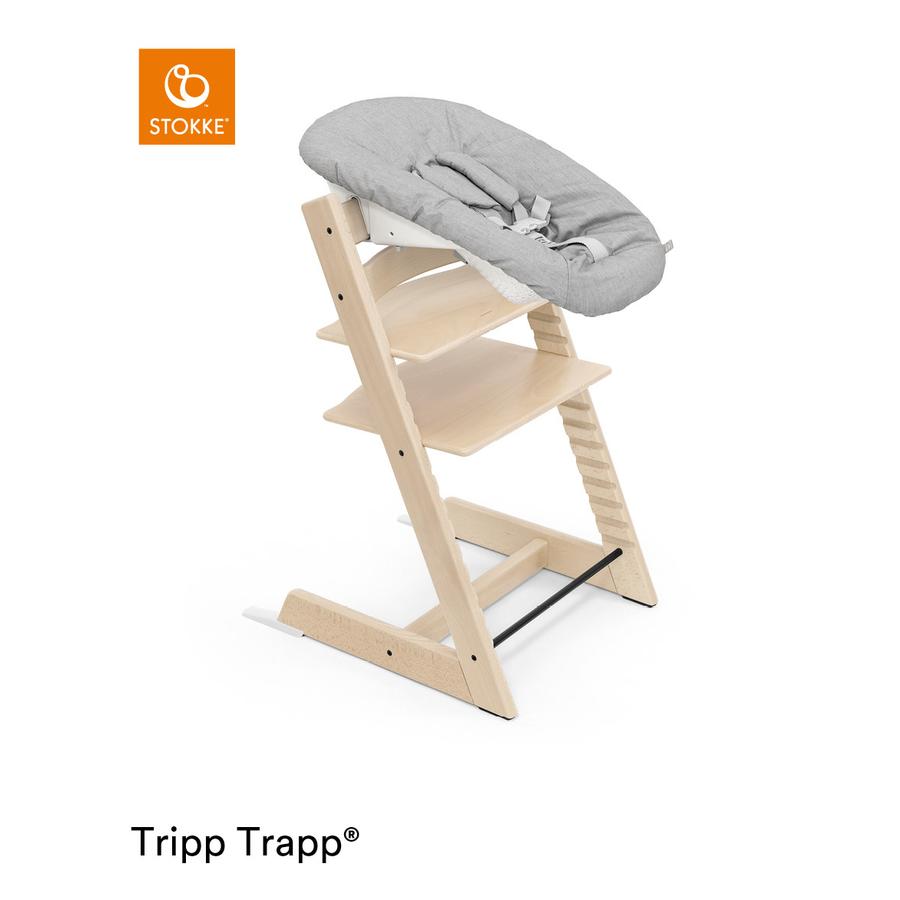 STOKKE® Tripp Trapp® Hochstuhl Buche natur inkl. Newborn Set™ Grey