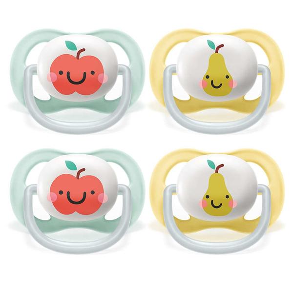 Philips Avent Soother ultra air SCF080/17 0-6m i pastell, 4 st.
