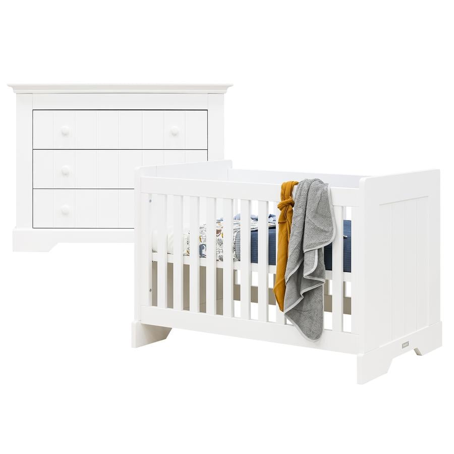 Bopita Babyzimmer Narbonne 2-teilig 60 x 120 cm weiß