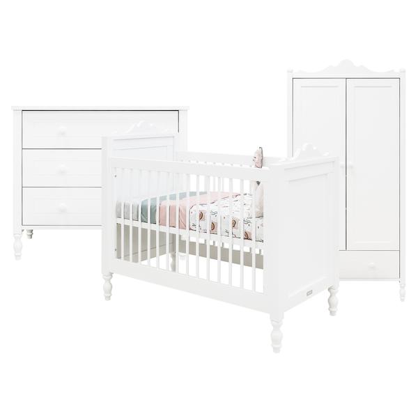 Bopita Babyværelse Belle 3-delt 60 x 120 cm hvid