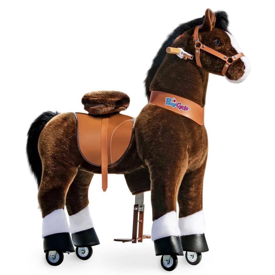 PonyCycle® Chocolate Brown with white hoof horse