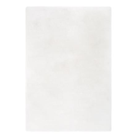 HOMCOM Teppich aus weichem Hochflor 170 cm lang weiß