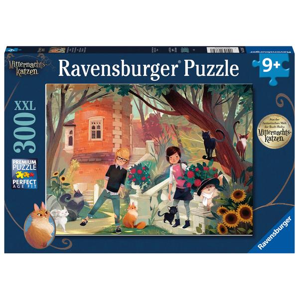Ravensburger Puzzle XXL Szepczący kot Nova i Henry