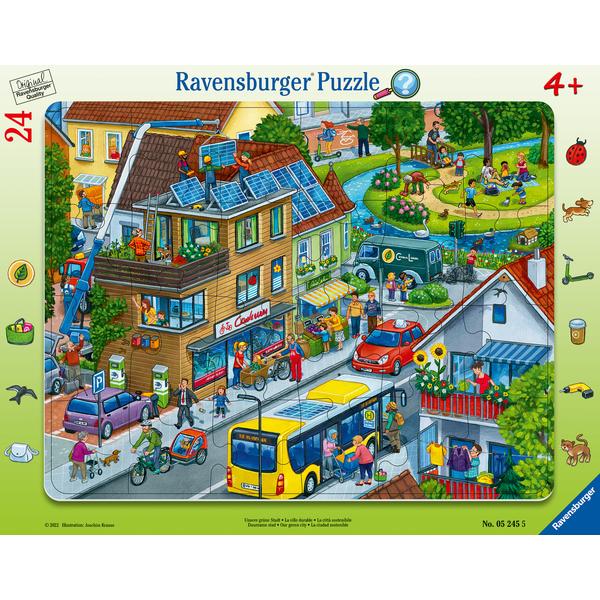 Puzzle ramkowe "Nasze zielone miasto" 24 elementy - Ravensburger