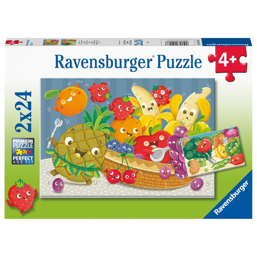 Ravensburger 2 x 24 Puzzle - Freche Früchte