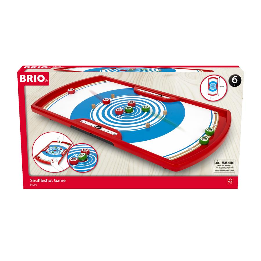 BRIO® Jeu d'adresse curling duo challenge bois 34090