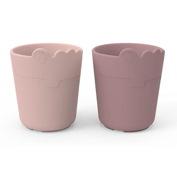 Done by Deer ™ Drinking Cup Kiddish mini Croco Pack of 2 Pink