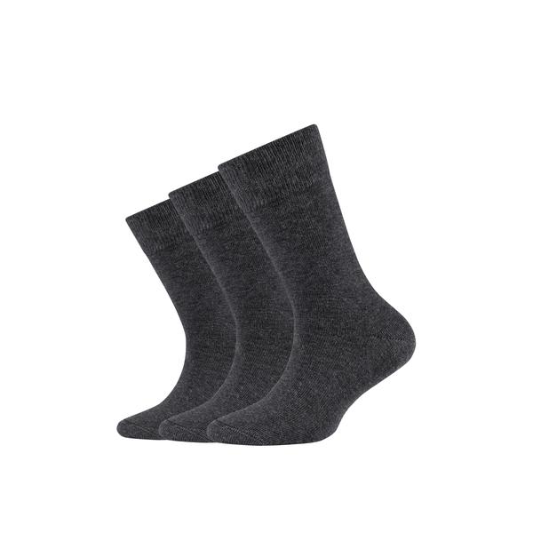 Camano sokker anthracite 3-pack økologisk cotton 