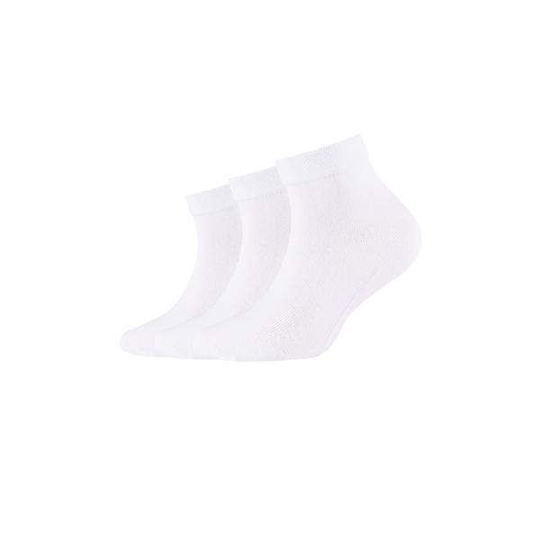 Camano Socken Children ca-soft organic Quarter 3er-Pack weiß