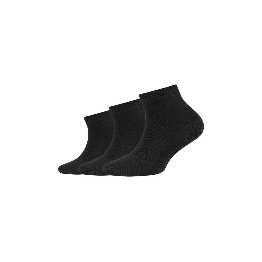 Camano sokken 3-pack black bio cotton 