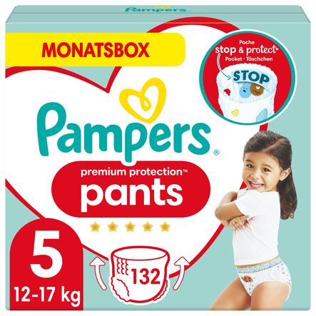 Pampers Premium Protection Pants, Gr.5 Junior, 12-17kg, Monatsbox (1x 132 Höschenwindeln)