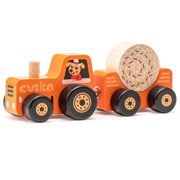 Cubika Toys Drewniany traktor