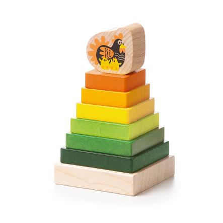 Cubika Toys Dřevěná stohovací věž na hračky LD-15