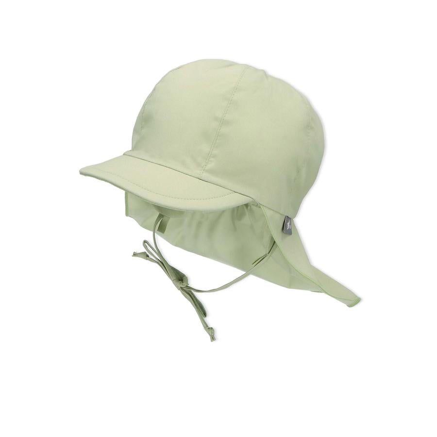 Sterntaler Peaked caps med nakkebeskyttelse grønn