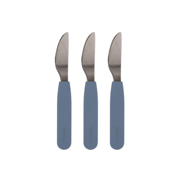 Filibabba Messer aus Silikon 3er-Pack, Powder Blue