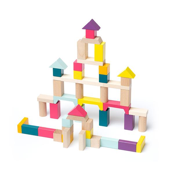 Set di costruzioni di blocchi di legno Cubika "Cubika 