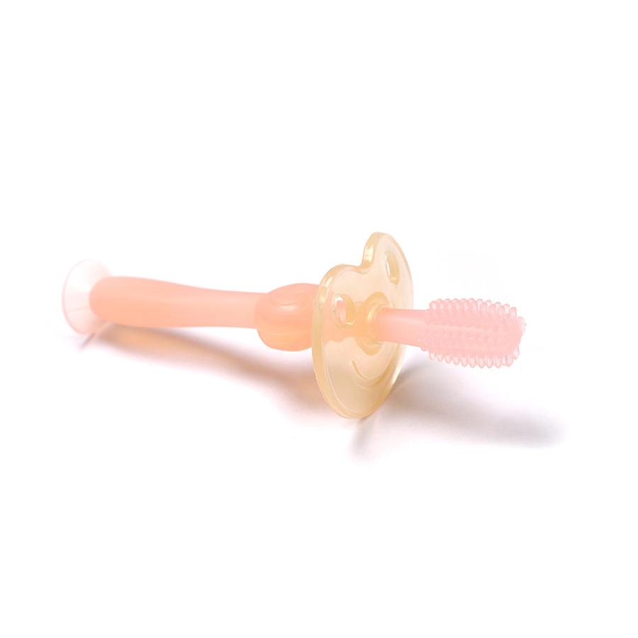 haakaa® Zubní kartáček, 360° růžový