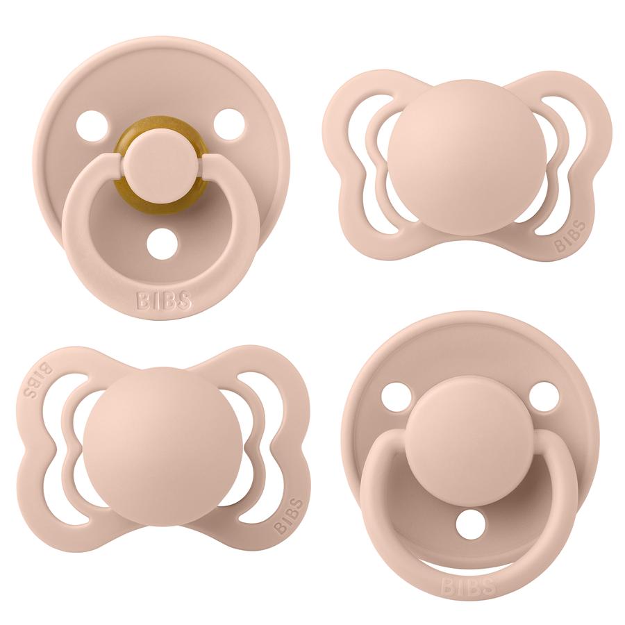 BIBS Soother Try-it Collection Blush 0-6 måneder, 4 stk.