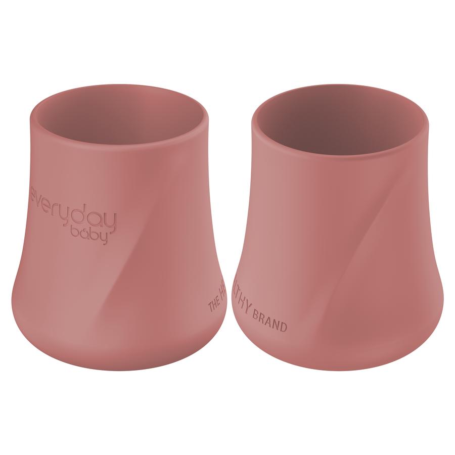 Everyday Baby Tasse enfant silicone nature red lot de 2