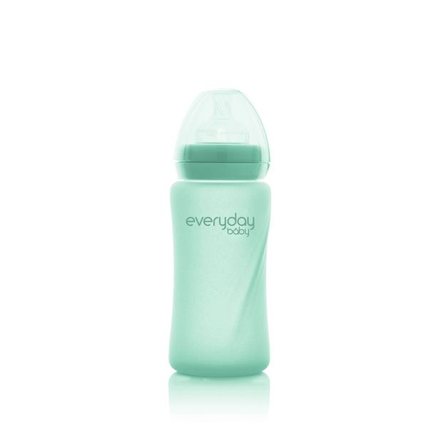 everyday Baby Baby glasflaska Healthy+ 240 ml, mint green 