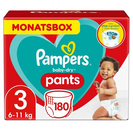 Pampers Baby Dry Pants Gr.3 Midi 6-11kg MonatsBox 180 Stück Windeln 