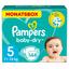 Pampers Couches Baby-Dry T. 5 Junior 11-16 kg pack mensuel 144 pièces