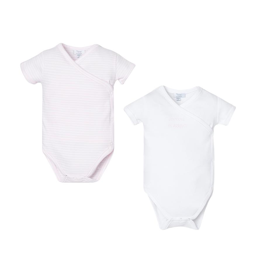 OVS Wrap-around bodysuit short sleeve 2-pack Heaven ly Pink