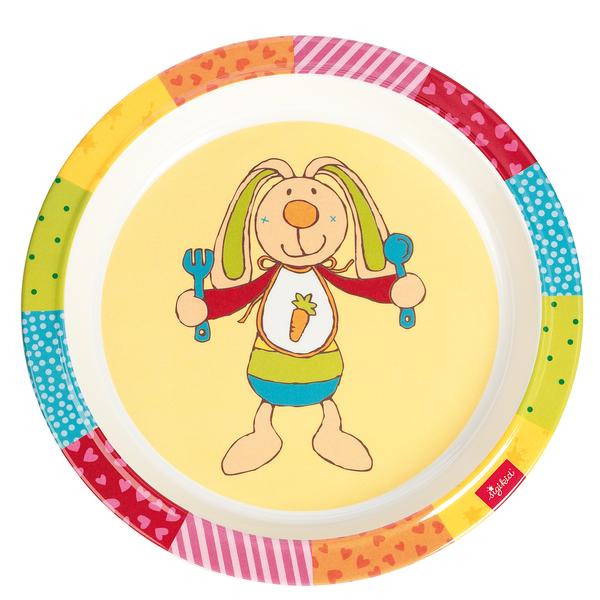 SIGIKID Melaminový talířek - Rainbow Rabbit