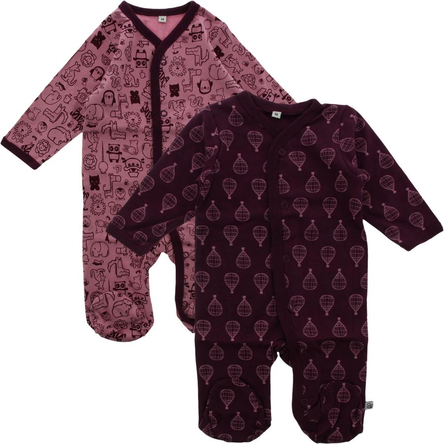 Pippi Pyjamas med ben 2-pack lilla