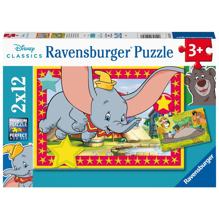 Ravensburger 2x12 Puzzle - Eventyret kaller!