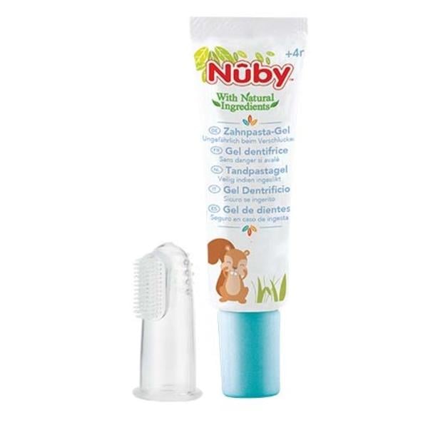 Nûby Fingertandborste och barntandkräm Dr.Talbot`s från 4 månader, 20 