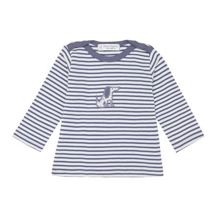 Sense Organics  Camicia a maniche lunghe, blu-grigio stripes 