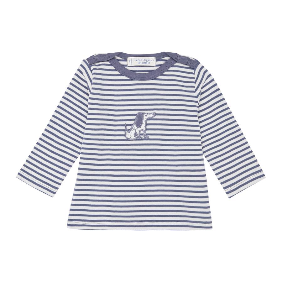 Sense Organics  Overhemd met lange mouwen, blauw-grijs stripes 