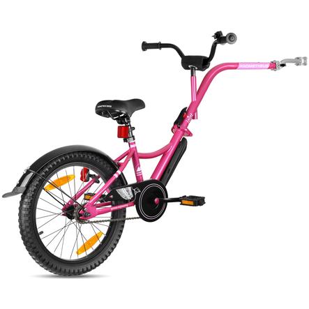 PROMETHEUS BICYCLES ® Tandem cykel släpvagn 18 tum rosa