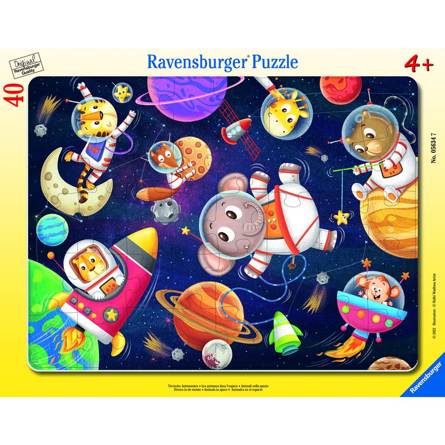 Ravensburger Frame puzzel - Dierlijke astronauten