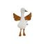 Snoozebaby ORGANIC Diddy Duck, Off White



