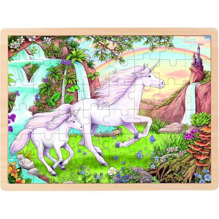 goki Puzzle intarsio unicorno 48 pezzi