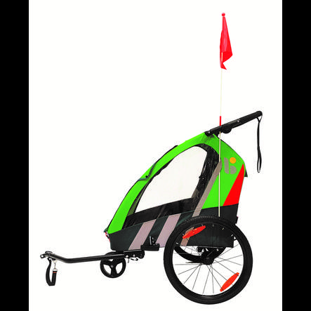 BELLELLI Remorque vélo enfant Trailblazer Light Green/Silver