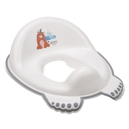 BABYKAJO Trainer toilette per bambini con rivestimento antiscivolo orsi - bianco