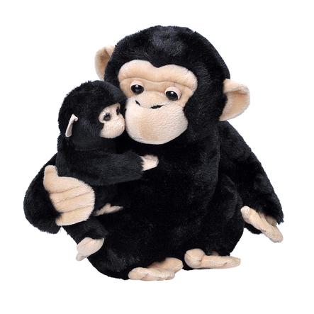 Wild Republic Doudou maman et bébé chimpanzé
