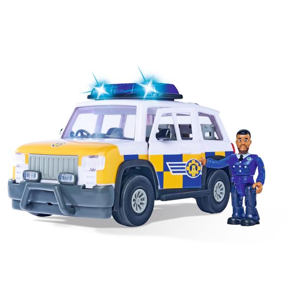 Simba Brandweerman Sam Politieauto 4x4 met Figuur