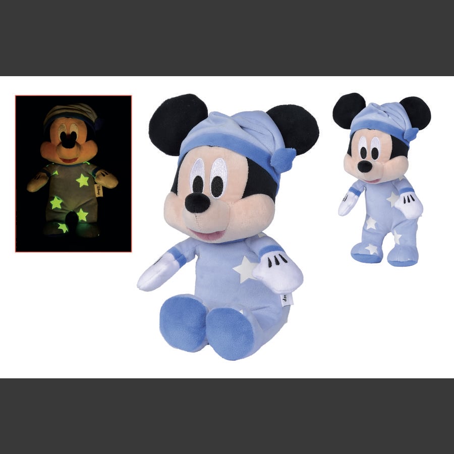 Simba Disney Goodnight Mickey GID plysch 25cm